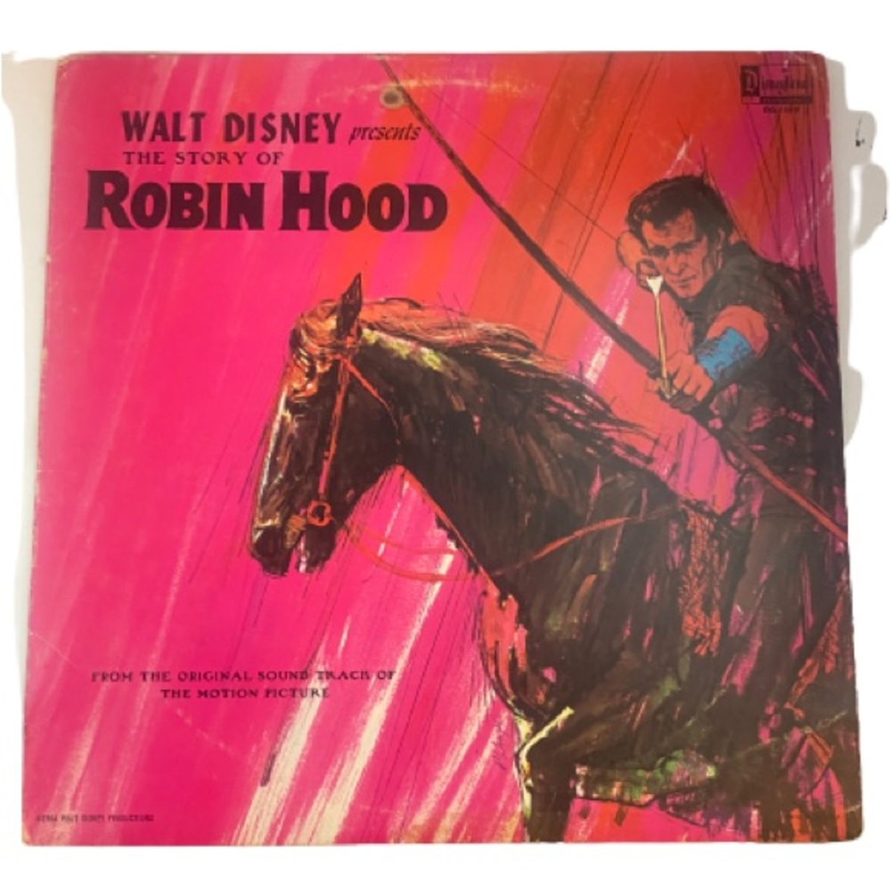 💫VINTAGE DISNEYLAND RECORD💫 The Story Of Robin Hood Vinyl Record Album